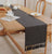 Woven Dining Table Runner with Tassels - Textured Premium Fabric Runner — WIMU Kitchen Nairobi