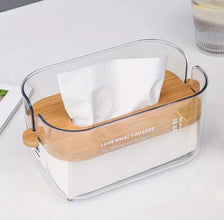 Acrylic and Bamboo Serviette Holder, Clear or Grey — WIMU Kitchen Nairobi — Kenya · WIMU Kitchen