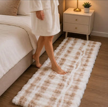 Faux Fur Bubble Velvet Floor Mat 60 x 180cm - Nairobi — view 3 — Kenya · WIMU Kitchen
