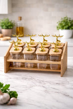8pcs Kitchen Spice Rack Set with Bamboo Stand — Kenya · WIMU Kitchen