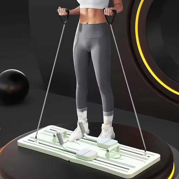 Multifunctional Pilates Board with Ab Wheel - 100x41cm, Adjustable Resistance in Green, Peach, Black or Blue — WIMU Kitchen Nairobi — Kenya · WIMU Kitchen Nairobi