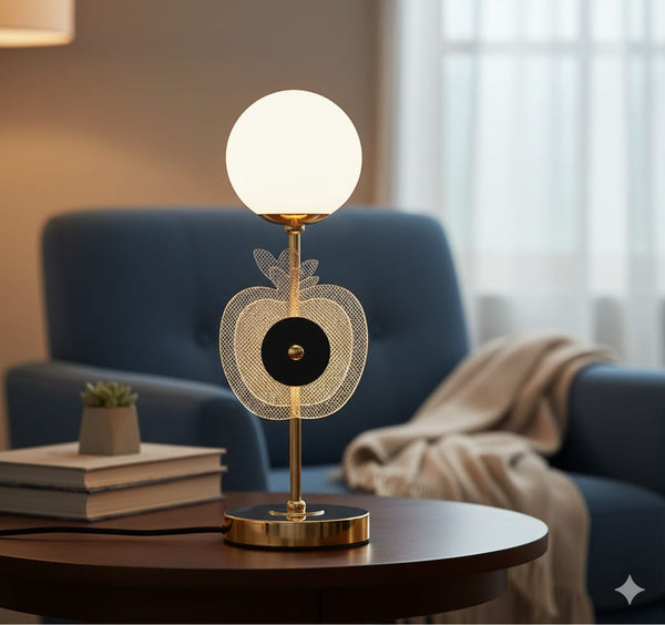 Apple Glow LED Table Lamp - White Glass Globe Bedside Night Light for Bedroom & Office — WIMU Kitchen Nairobi — Kenya · WIMU Kitchen Nairobi
