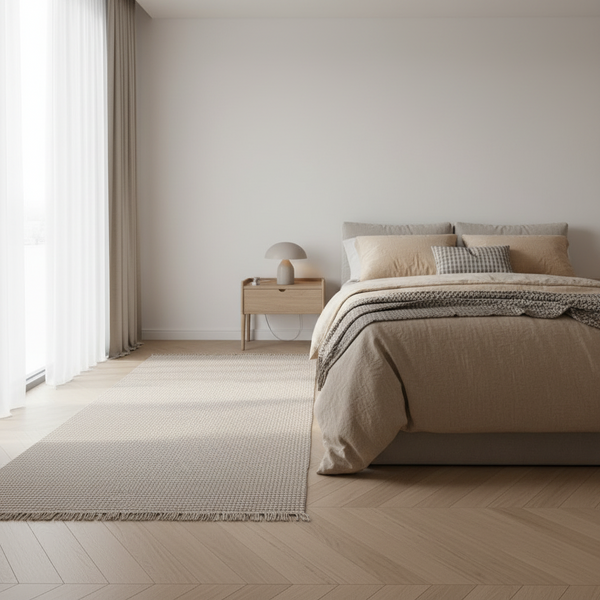 Oriental Weavers Fuwwa Taupe Solid Basketweave Rug, 80x150cm to 200x290cm — WIMU Kitchen Nairobi — Kenya · WIMU Kitchen Nairobi