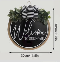 Wooden Welcome Door Wreath Sign – 30cm Rustic Front-Door Hanging Décor — WIMU Kitchen Nairobi — Kenya · WIMU Kitchen