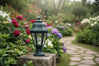 Ornamental Outdoor Gate Lamp-LL 905C-BK — Kenya · WIMU Kitchen