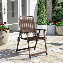 FC110 Metal Folding Chair with Armrests and Slat Design — WIMU Kitchen Nairobi — Kenya · WIMU Kitchen
