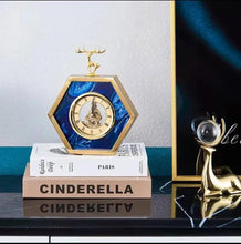 Gold Blue Desktop Clock – Elegant Decorative Table Clock for Home & Office Décor — WIMU Kitchen Nairobi — Kenya · WIMU Kitchen