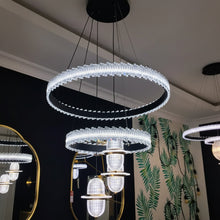 Double Ring Crystal Chandelier with Hanging Globes — Kenya · WIMU Kitchen