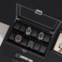 24 Slots Leather Watch Organizer Jewellery Storage Case with Lock — Kenya · WIMU Kitchen