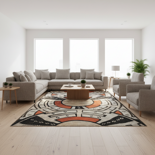 Oriental Weavers Isla Terracotta Afro Basket Medallion Indoor Outdoor Rug, 160x230cm or 200x290cm — WIMU Kitchen Nairobi — Kenya · WIMU Kitchen Nairobi