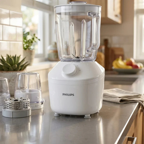 Philips 3000 Series Glass Jar Blender 600W - 2L Capacity, 2 Speed Settings + Pulse, ProBlend Technology with Chopper — WIMU Kitchen Nairobi — Kenya · WIMU Kitchen Nairobi