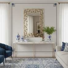 Geometric 3D Gold Wall Mirror 102 x 76cm — view 2 — Kenya · WIMU Kitchen