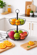 2 Tier Fruit Basket Holder with Banana Hanger for Kitchen Countertop Storage — WIMU Kitchen Nairobi — Kenya · WIMU Kitchen