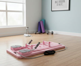 Multifunctional Pilates Board with Ab Wheel - 100x41cm, Adjustable Resistance in Green, Peach, Black or Blue — WIMU Kitchen Nairobi — Kenya · WIMU Kitchen