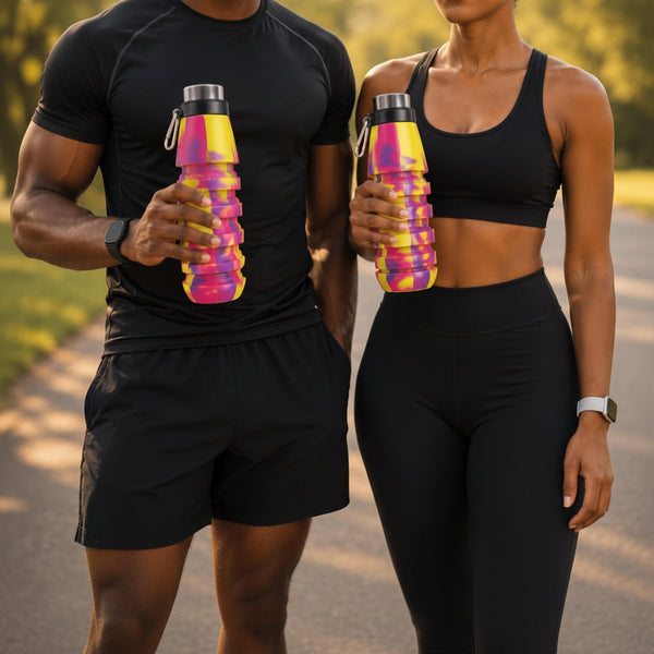 Portable Silicone Folding Water Bottle – 500ml — WIMU Kitchen Nairobi — Kenya · WIMU Kitchen Nairobi