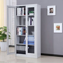Steel Bookcase Cabinet with Hinged Glass Doors - Visible Storage for Books and Files — WIMU Kitchen Nairobi — Kenya · WIMU Kitchen