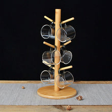 6-Claw Natural Bamboo Cup Holder Stand & Mug Drying Rack — WIMU Kitchen Nairobi — Kenya · WIMU Kitchen