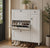 White Multilayer Shoe Cabinet with Black Round Handles and Raised Panel Detailing — WIMU Kitchen Nairobi
