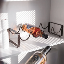Metallic 4-Slot Wine Bottle Holder (view 2) — Kenya · WIMU Kitchen
