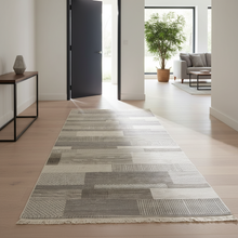 Kemet Geometric Patchwork Runner Rug, 3m or 4m — view 2 — Kenya · WIMU Kitchen