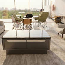 FCT1278 Marble Pattern Coffee Table with Storage — view 3 — Kenya · WIMU Kitchen