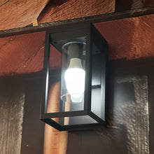 Modern Lantern Wall Light with E27 Holder 25W - IP44 Open-Frame 270 x 160mm LL 5008-BK — WIMU Kitchen Nairobi — Kenya · WIMU Kitchen