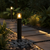 Black Aluminium Garden Bollard Light 650mm with Smoked Glass and E27 Holder - IP44 LL 22BL — WIMU Kitchen Nairobi