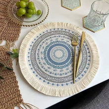 6 Piece Boho Round Woven Placemat Set - Heat-Resistant Machine Washable Mats — WIMU Kitchen Nairobi — Kenya · WIMU Kitchen