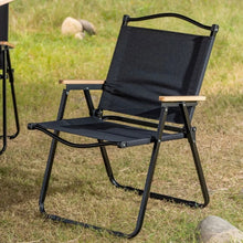 Folding Camping Chair with Wooden Armrests — WIMU Kitchen Nairobi — Kenya · WIMU Kitchen