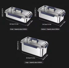 Steel Food Storage Container with Date Indicator — view 3 — Kenya · WIMU Kitchen