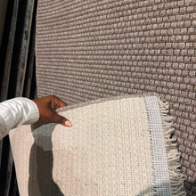 Fuwwa Taupe Solid Basketweave Rug, 3 Sizes — view 4 — Kenya · WIMU Kitchen