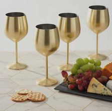 2 Piece Gold Stainless Steel Wine Goblets, 500ml — view 3 — Kenya · WIMU Kitchen