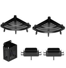 5 Piece Corner Shower Caddy Shelf Set, No Drill — view 3 — Kenya · WIMU Kitchen