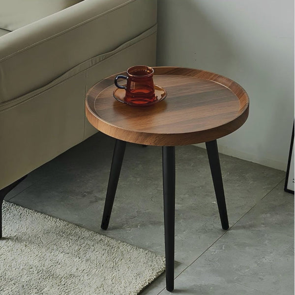 Round Side Stool and Accent Table with Curved Edge - Multi-Purpose Compact Piece — WIMU Kitchen Nairobi — Kenya · WIMU Kitchen Nairobi