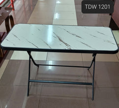 Marble Folding Table – Space-Saving Foldable Desk & Dining Table (White or Black) — WIMU Kitchen Nairobi — Kenya · WIMU Kitchen