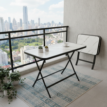 Marble Folding Table – Space-Saving Foldable Desk & Dining Table (White or Black) — WIMU Kitchen Nairobi — Kenya · WIMU Kitchen
