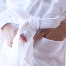 Pure White Cotton Bathrobe — Kenya · WIMU Kitchen