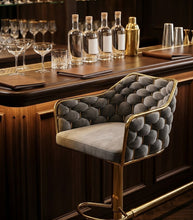 Bar Stools with Gold Details — Kenya · WIMU Kitchen