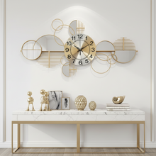 Luxury Abstract Mirror Wall Clock – Gold 86×43cm Statement Décor Clock — WIMU Kitchen Nairobi — Kenya · WIMU Kitchen