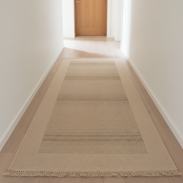 Oriental Weavers Kemet Beige Double Border Waffle Jute-Look Corridor Runner, 3m or 4m — WIMU Kitchen Nairobi — Kenya · WIMU Kitchen Nairobi