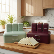 Alloy Bread Storage Bin with 3 Piece Canister Set — WIMU Kitchen Nairobi — Kenya · WIMU Kitchen