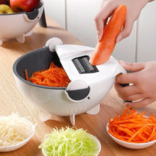 Vegetable shredder and grater with stainless steel blades – side view — Kenya · WIMU Kitchen