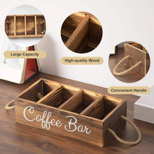 Wooden Tea and Coffee Holder with Removable Dividers - Countertop Beverage Organiser — WIMU Kitchen Nairobi — Kenya · WIMU Kitchen