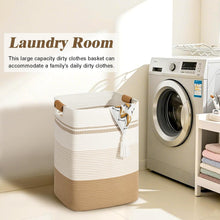 Cotton Rope Woven Laundry Hamper with Leather Handles — WIMU Kitchen Nairobi — Kenya · WIMU Kitchen