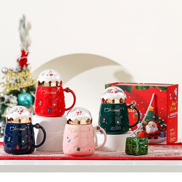 500ml Ceramic Santa Claus Christmas Cup with Lid in a Gift Box — WIMU Kitchen Nairobi — Kenya · WIMU Kitchen Nairobi