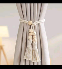 2pcs Nordic Curtain Straps with Wooden Beads & Tassels — WIMU Kitchen Nairobi — Kenya · WIMU Kitchen