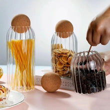 Glass Storage Jar with Bamboo Lid - Clear Pantry Jar in Multiple Sizes — WIMU Kitchen Nairobi — Kenya · WIMU Kitchen