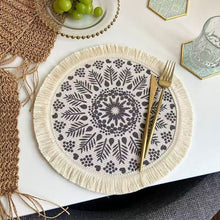 6 Piece Boho Round Woven Placemat Set - Heat-Resistant Machine Washable Mats — WIMU Kitchen Nairobi — Kenya · WIMU Kitchen