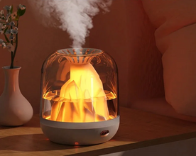 Volcano Ultrasonic Aroma Diffuser & Humidifier – detail — Kenya · WIMU Kitchen