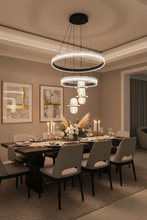 Double Ring Crystal Chandelier with Hanging Globes — Kenya · WIMU Kitchen